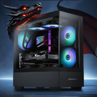 AMD 龙神 八代锐龙版 游戏台式机（黑色、1TB SSD、锐龙R7-8700F、RX 7900GRE 16G、16GB）