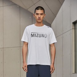 Mizuno 美津浓 夏季棉质抑菌科技偏薄百搭男女情侣款运动T恤短袖上衣