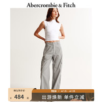 Abercrombie & Fitch 女装 时尚美式复古潮流街头风休闲多口袋运动工装裤 329157-1 灰色 155/86A (L)