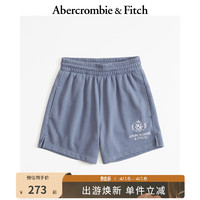 Abercrombie & Fitch 女装 24春夏新款 时尚休闲复古 Logo 假日感短裤 KI149-4290 灰色 M (165/76A)