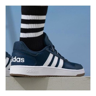 限尺码：adidas 阿迪达斯 HOOPS2.0 男款运动休闲鞋 FY8631
