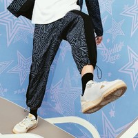 FILA 斐乐 FUSION系列男装薄款时尚街头裤运动长裤男式梭织长裤