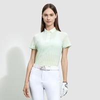 FILA 斐乐 女装女式Polo衫女透气基础针织短袖POLO衫