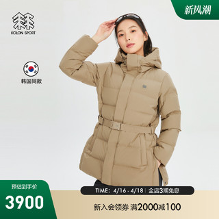 KOLON SPORT 可隆女子绗缝戈尔科技防风羽绒服防泼水鹅绒服外套