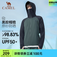 CAMEL 骆驼 冷白皮户外原纱防晒衣男防紫外线轻薄透气防晒服外套