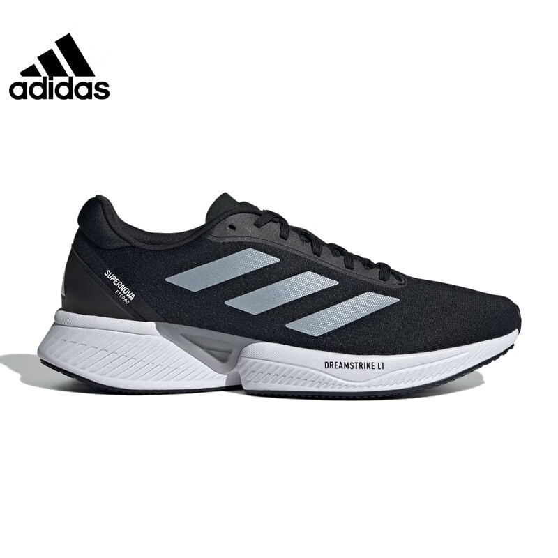 adidas 阿迪达斯Supernova系列Eterno 中性跑鞋IH0440 一号黑/白/碳黑41