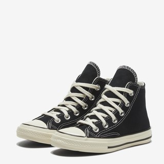 匡威（Converse） 1970S儿童经典高帮帆布鞋黑色368983C 黑/368983C 35