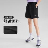 SKECHERS 斯凯奇 时尚百搭短裤女运动裤女慢跑裤女短裤透气针织短裤春夏季