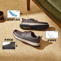 SKECHERS 斯凯奇 男鞋时尚商务鞋休闲鞋男商务通勤鞋休闲皮鞋春夏季