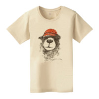 mont·bell montbell日本蒙贝欧夏季新款户外休闲印花小熊女款短袖圆领T恤