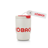 康巴赫 -- 便携保温咖啡杯380mL(白红色）LPB38B01