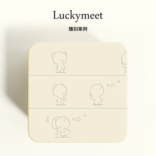 LuckymeetLUCKYBOX 36音阶Pro级八音盒 音乐 象牙白烤漆真皮内饰摆件 36Pro象牙白/音乐