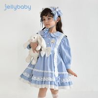 JELLYBABY 90 100 110杰里贝比儿童洛丽塔裙春秋宝宝纯棉连衣裙女童春装裙子女孩公主裙