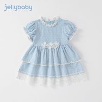 百亿补贴：JELLYBABY 80 90 100杰里贝比女童夏季公主裙女宝宝夏款甜美连衣裙中小童夏装纯棉裙子