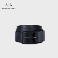 阿玛尼 EMPORIO ARMANIARMANI EXCHANGE24春季AX男士双面用通体压花针扣腰带 14339藏青色