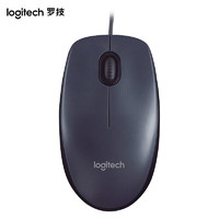 logitech 罗技 M91P有线鼠标 黑色