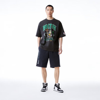 杰克·琼斯（JACK&JONES）夏季NBA联名凯尔特人队图案潮宽松运动短袖T恤男224201011 黑砂色E44 黑砂色E44 165/88A/XS