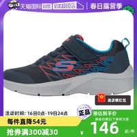 SKECHERS 斯凯奇 男童鞋舒适休闲鞋缓震运动鞋轻便魔术贴跑步鞋