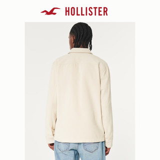 HOLLISTER春夏全纽扣式经典斜纹布夹克外套 男 355778-1 奶油色 XS (170/84A)