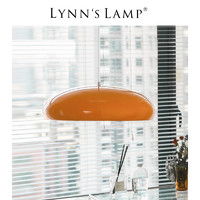 立意 Lynn's立意 中古橘色餐厅吊灯 包豪斯复古单头餐桌吧台丹麦卧室灯