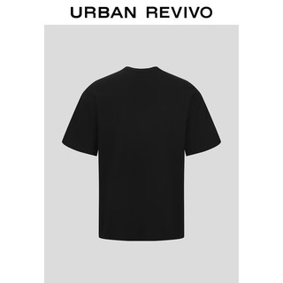 UR2024夏季男装趣味休闲氛围感萌宠短袖针织衫UMV940020 黑色 XS
