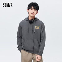 森马（Semir）【卫衣合辑】森马卫衣男慵懒风上衣基础百搭男生印花套头衫潮 褐灰 170/88A/M