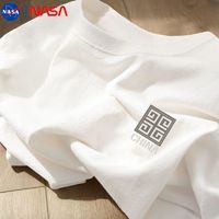 NASAOVER NASA纯棉短袖t恤男潮牌宽松体恤衫夏季青少年国潮风透气休闲半袖