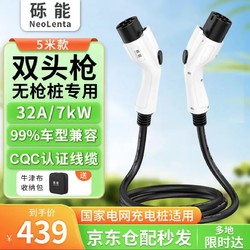 NeoLenta 砾能 新能源汽车无枪桩专用双头枪 5米 32A/7KW