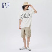 Gap 盖璞 男女款撞色logo圆领纯棉短袖T恤 544465