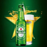 【新日期】Heineken/喜力啤酒 瓶装330ml/500ml瓶 整箱装啤酒