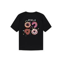 I.T it :CHOCOOLATE女装短袖T恤漫画涂鸦休闲可爱甜甜圈印花女T恤