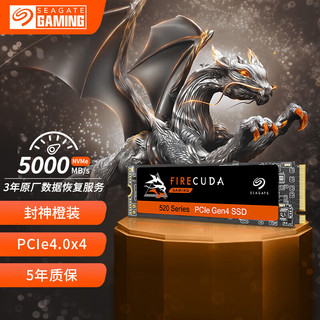 希捷（SEAGATE）SSD固态硬盘 酷玩520 M.2接口 NVMe PCIe4.0x4 电竞高速内置硬盘 游戏硬盘 酷玩520【ZP500GV3A012】500GB