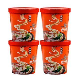 88VIP：麻六记 酸辣粉粉冲泡方便速食粉丝懒人速食方便食品256g*4桶