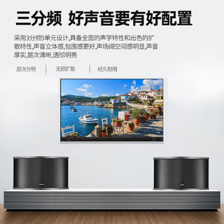 飞利浦（PHILIPS）家庭ktv音响套装家庭影院家用卡拉OK点歌机套装 【豪华版】2音响+点歌机套装