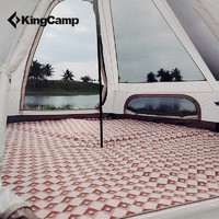 KingCamp野餐垫4-6人露营野餐垫六角野餐垫帐篷垫子防潮垫野炊地垫 KP2201 六角双面绒野餐垫#1.6m*3.2m