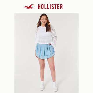 HOLLISTER24春夏甜美辣妹高腰层叠式裙裤 女 358286-1 蓝色碎花 XXS (160/80A)