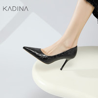 卡迪娜卡迪娜24年春季浅口单鞋时尚优雅细高跟女鞋KWS240115 KWS240115-黑色 38