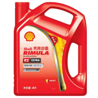壳牌劲霸柴机油 Rimula Select R3 15W-40 CH-4 汽车用品 保养 4L 18L 劲霸柴机油R2 15W-40 4L