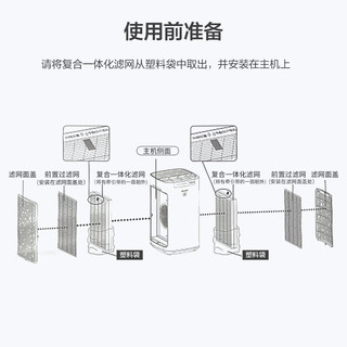 夏普（Sharp）空气净化器滤网滤芯FZ-CK80XS适配FP-CK80Z-W滤网