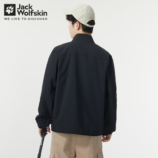 Jack Wolfskin狼爪软壳夹克男春季日常户外休闲运动服防风立领外套5324171 171-6000/黑色/拍大一码 L 180/100A