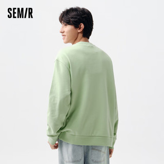 森马（Semir）【卫衣合辑】森马卫衣男慵懒风上衣基础百搭男生印花套头衫潮 柠绿40135 170/88A/M