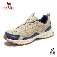 CAMEL 骆驼 徒步鞋男士运动休闲鞋减震户外登山鞋防水旅游鞋 FB1223a5182 卡其/蓝男 43