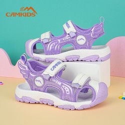CAMKIDS女童包头凉鞋2023夏季新款儿童凉鞋女孩子沙滩鞋软底防滑