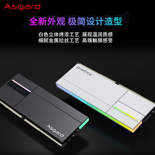 阿斯加特（Asgard）32GB(16Gx2)套 DDR5 6800 台式机内存条 RGB灯条-女武神·瓦尔基里Ⅱ代【C34】极地白 助力AI