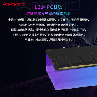 阿斯加特（Asgard）32GB(16Gx2)套 DDR5 6800 台式机内存条 RGB灯条-女武神·瓦尔基里Ⅱ代【C34】极地白 助力AI