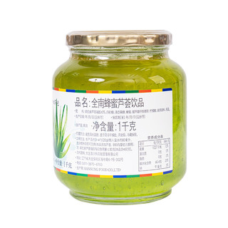 全南 韩国  蜂蜜芦荟饮品1kg 清新自然  水果茶含果肉 冷热冲