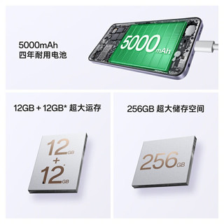 OPPO A1i 5000mAh四年耐用大电池 超大运存 超大储存空间 8GB+256GB