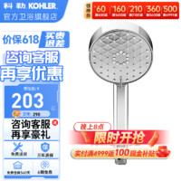 KOHLER 科勒 晨雨多功能手持淋浴花洒喷头-现代型K-R72415T-CP K-R72415T-CP(现代型)