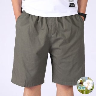 夏季薄款 纯色纯棉工装 5分短裤