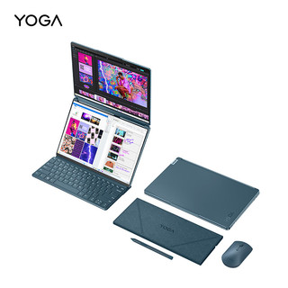 Lenovo 联想 YOGA Book 9i AI 元启 13.3英寸 双屏翻转本 蓝色（Core Ultra7 155U、核芯显卡、32GB、1TB SSD、2.8K、OLED、60Hz）